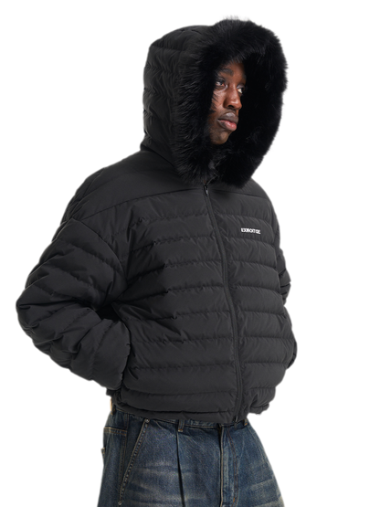 Quilted Boxy Down Jacket