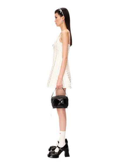 Elegant French Short Camisole Dress