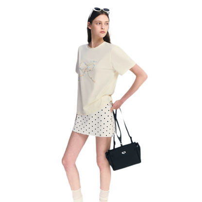 Polka Dot A-line Skort