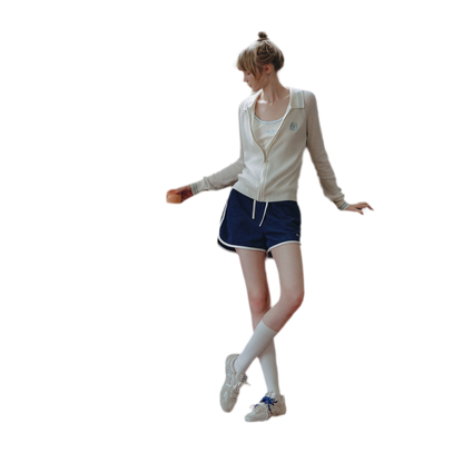 Openwork Knit Collared Jacket