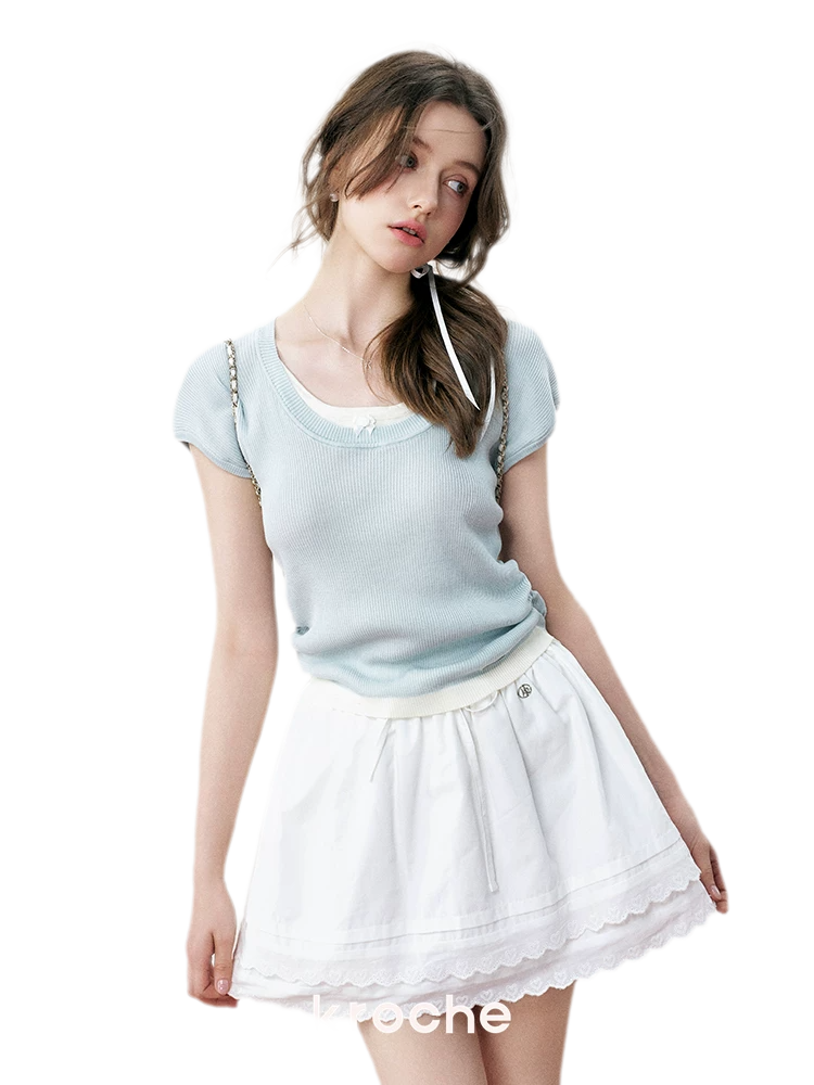 Ruched Layered T-Shirt