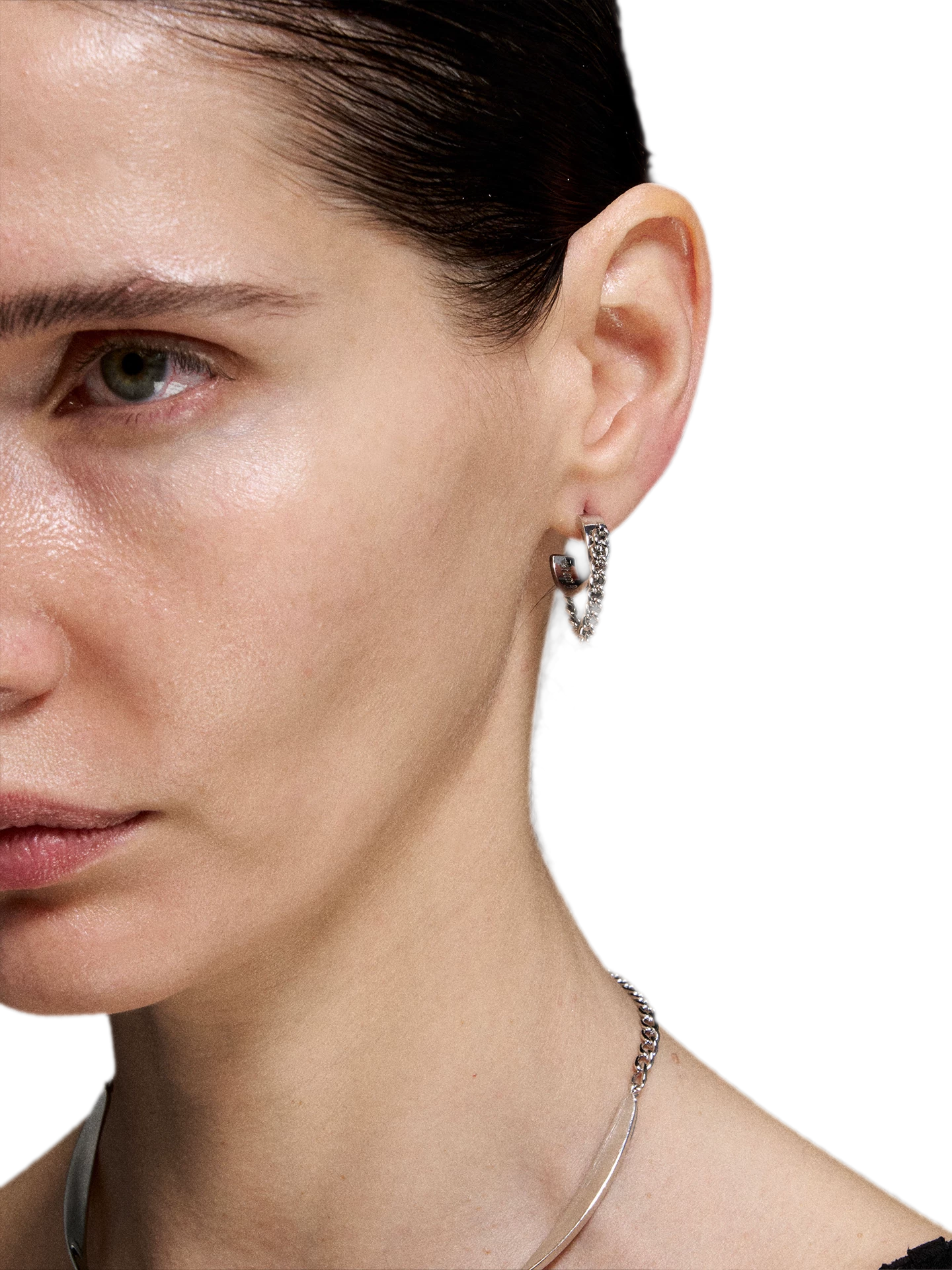 Mobius Line Stud Earrings