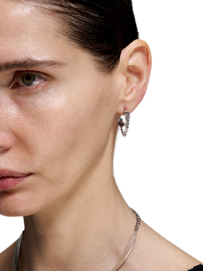 Mobius Line Stud Earrings