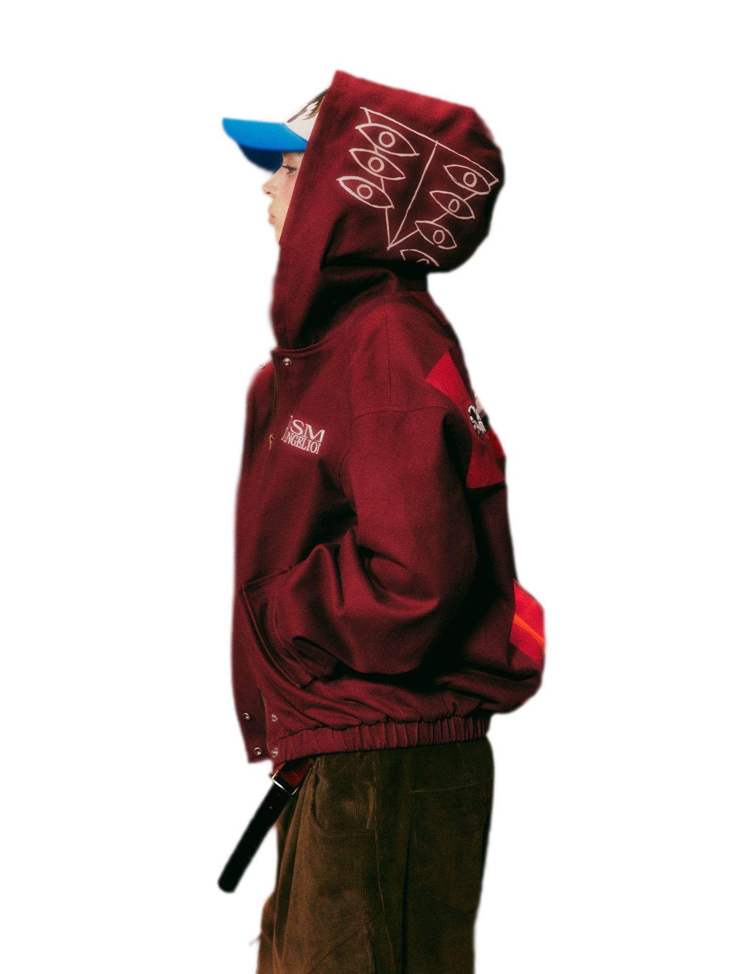 Washed Graphic Hooded Jacket