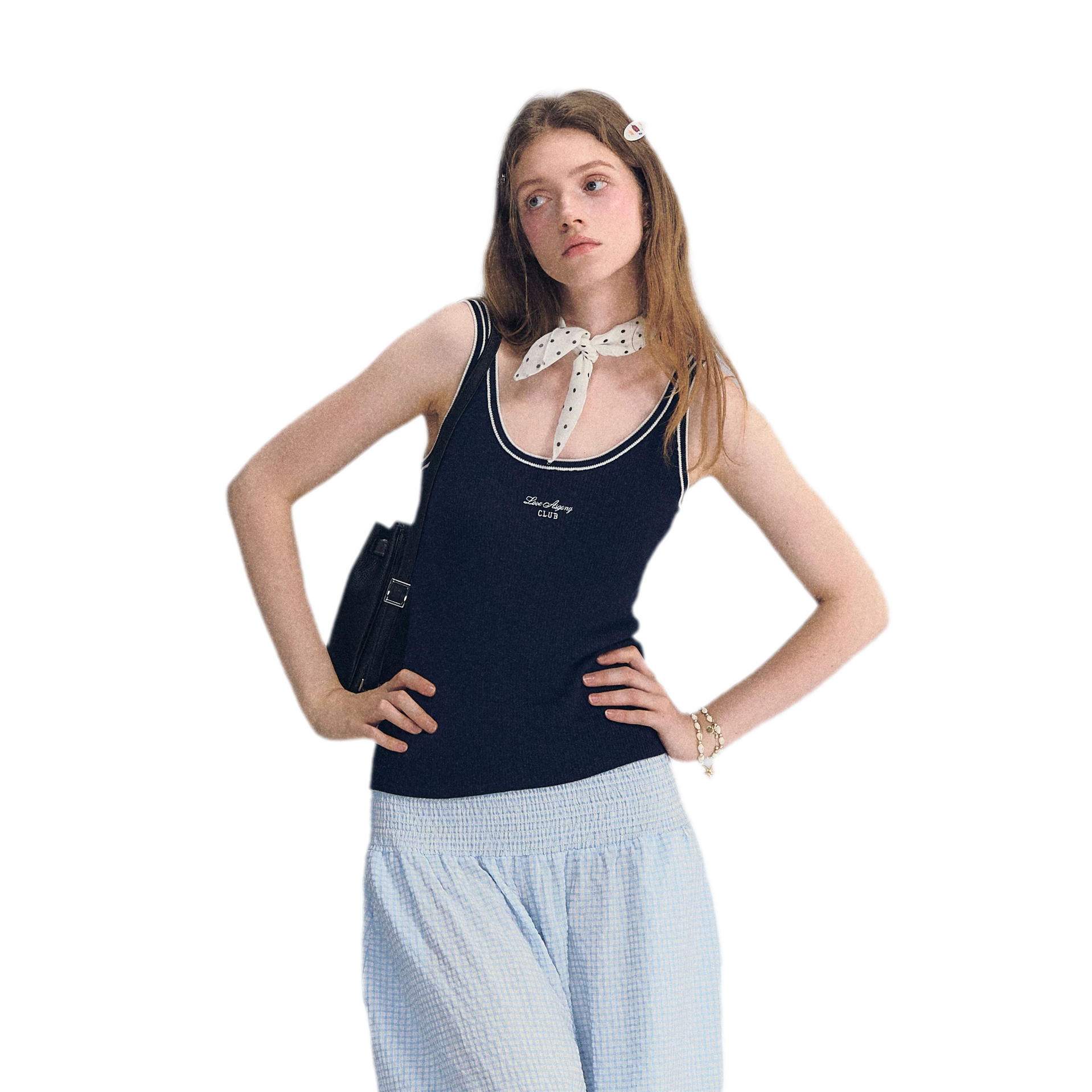 Lyocell Embroidered Tank