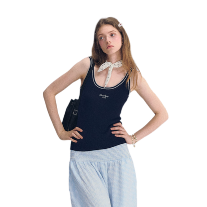 Lyocell Embroidered Tank