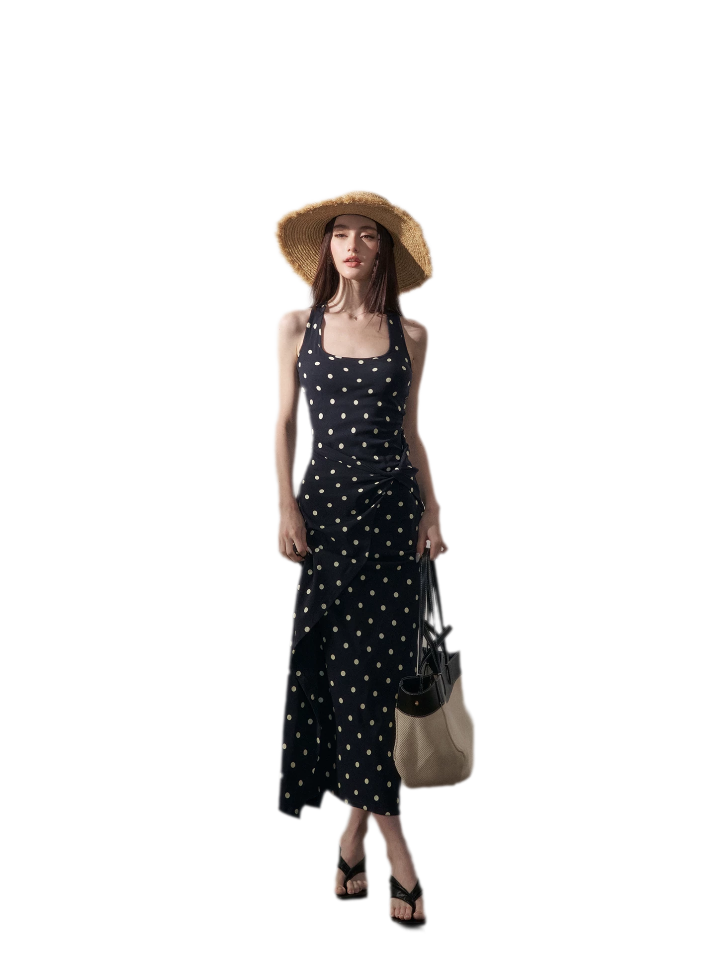 Polka Dot Twist Dress