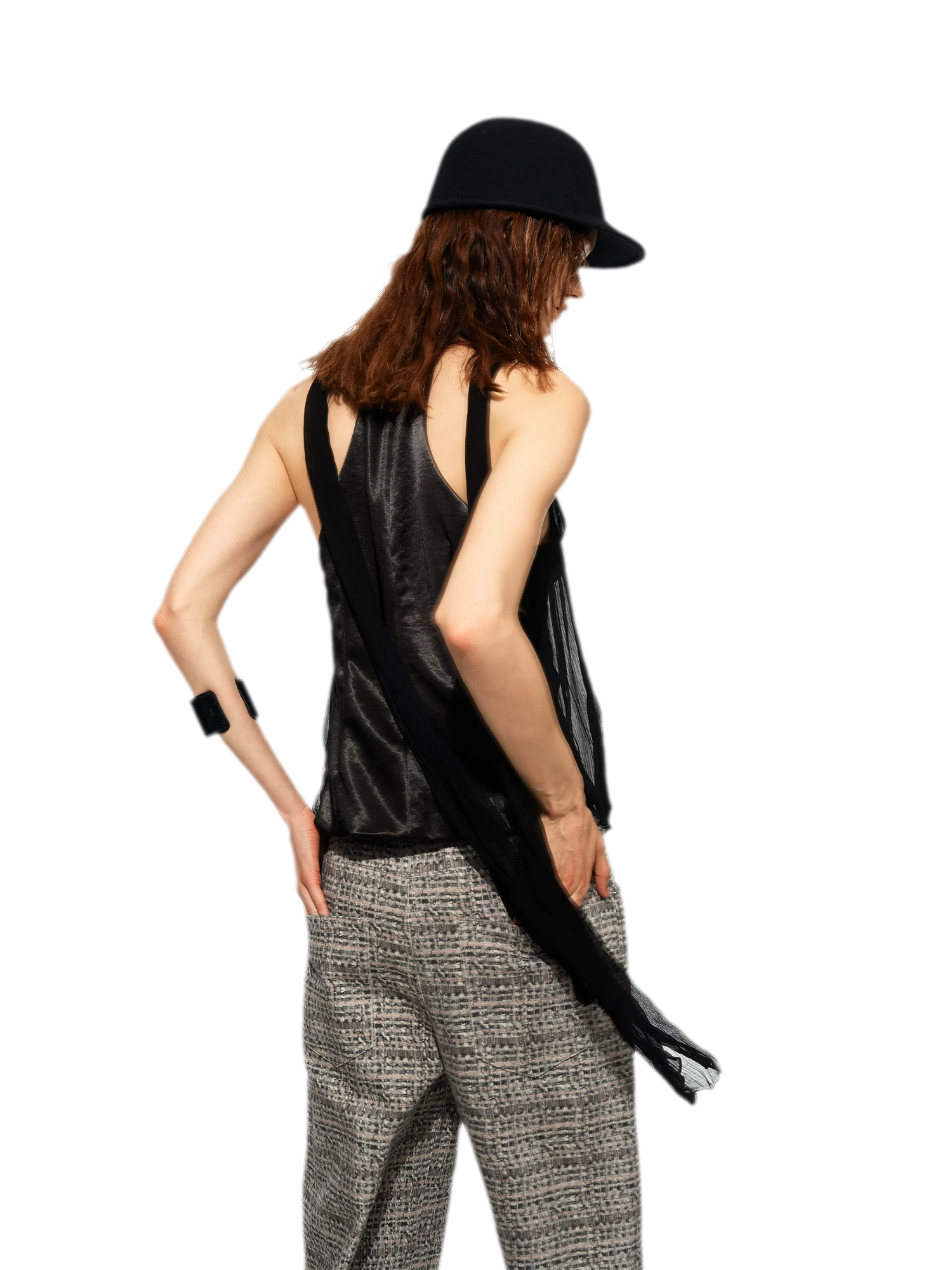 Tie Halter Chiffon Tank