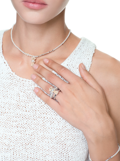 Bear Heart Triple-Layer Ring