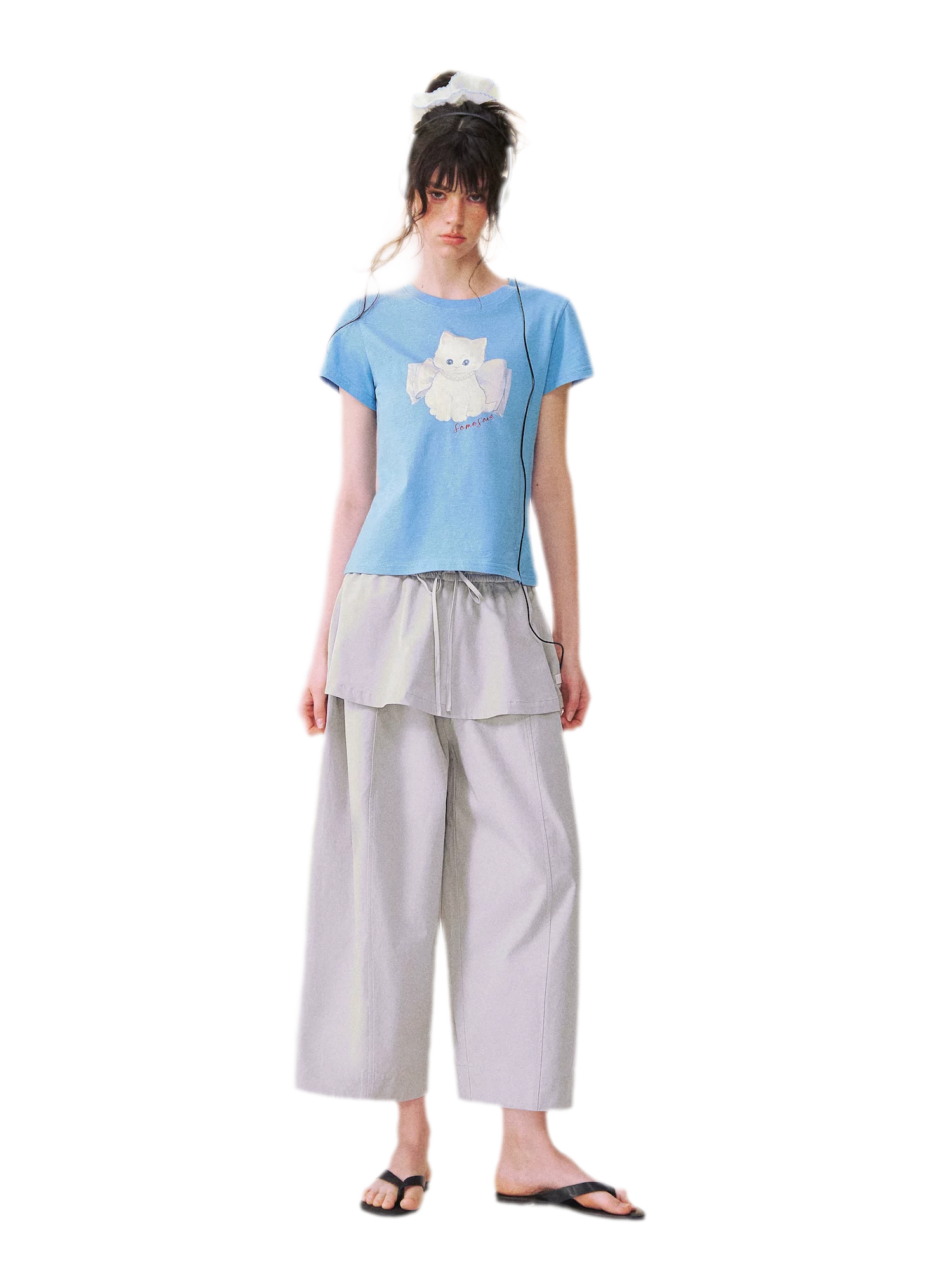 Layered Skirt Balloon Pants