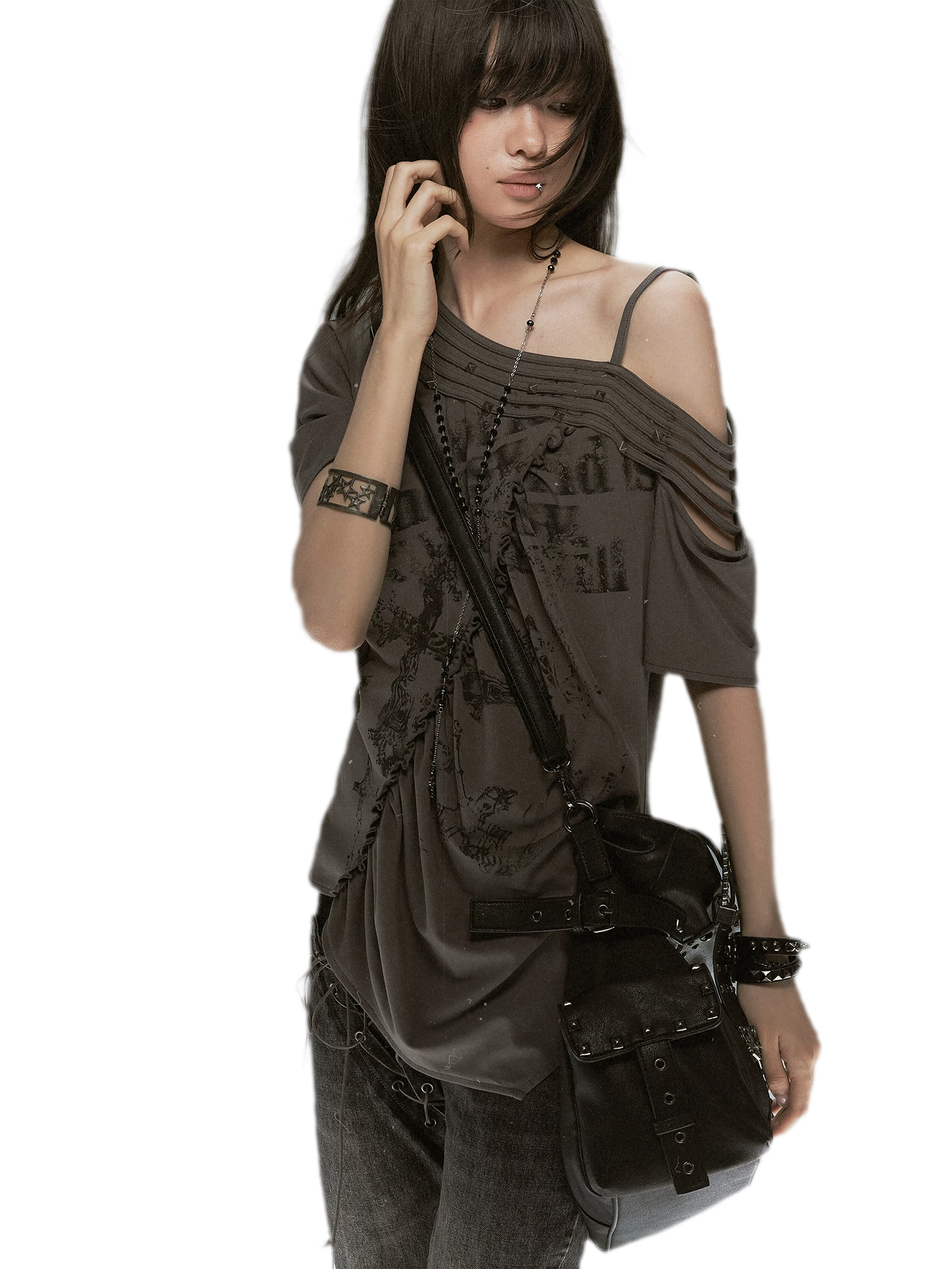 Punk Tencel Studded Tee