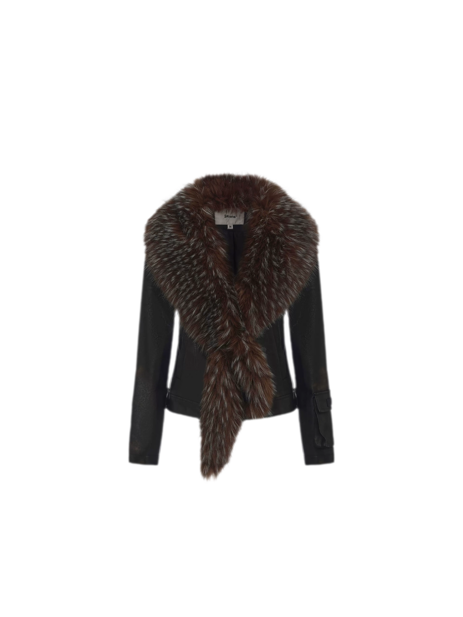 Detachable Collar Cropped Jacket