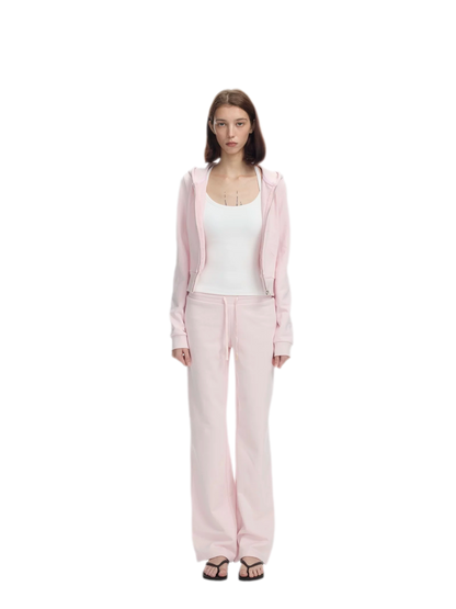 Ribbed Slim-Fit Cropped Hoodie