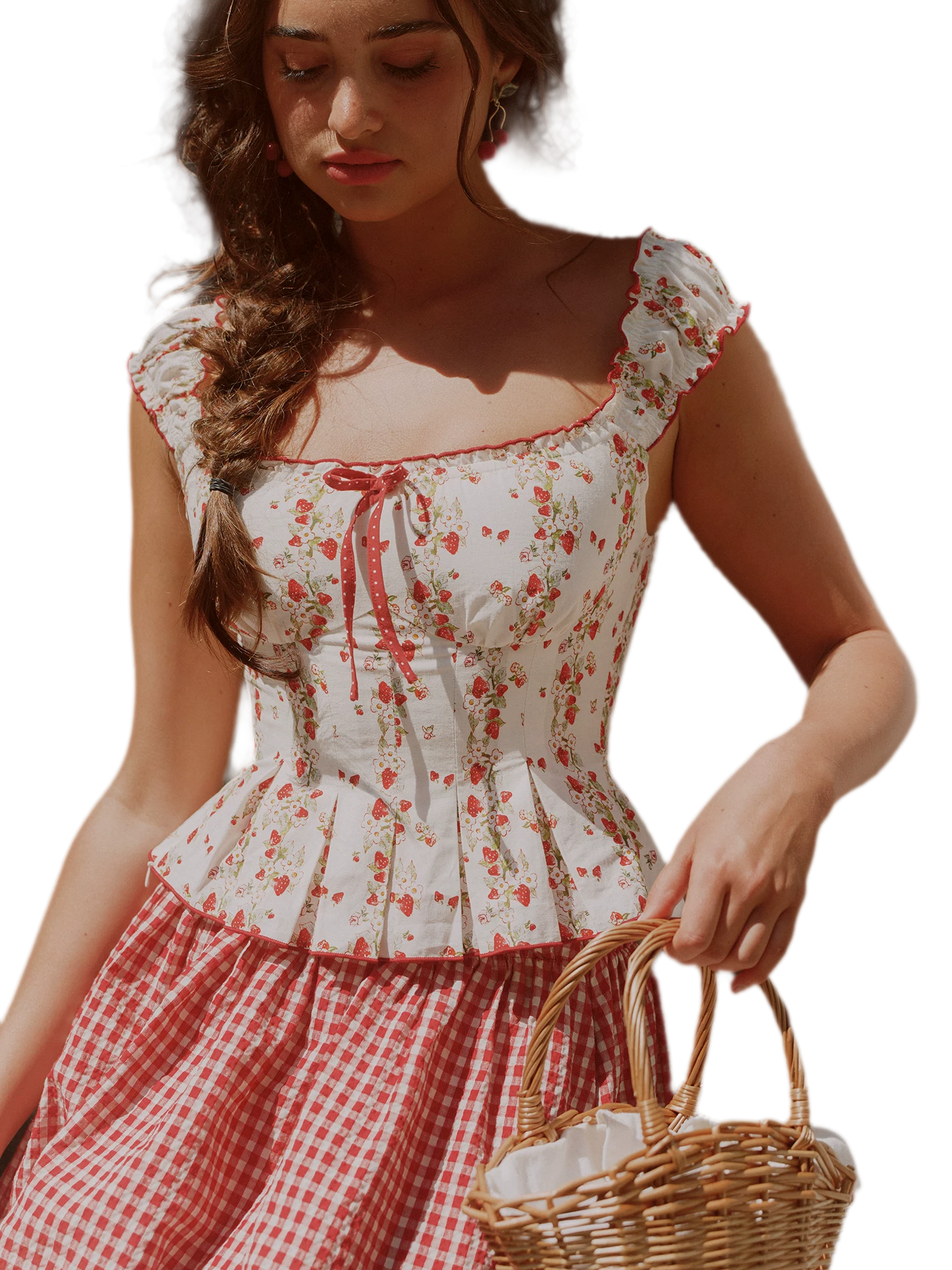 Cotton Floral Fitted Sundress