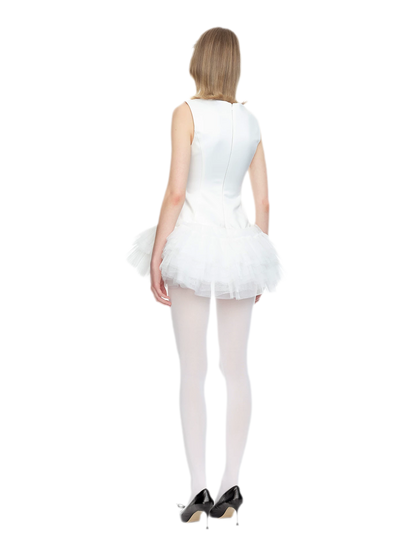 Layered Tulle Bowknot Dress