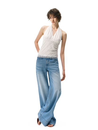Lyocell Wide-Leg Jeans