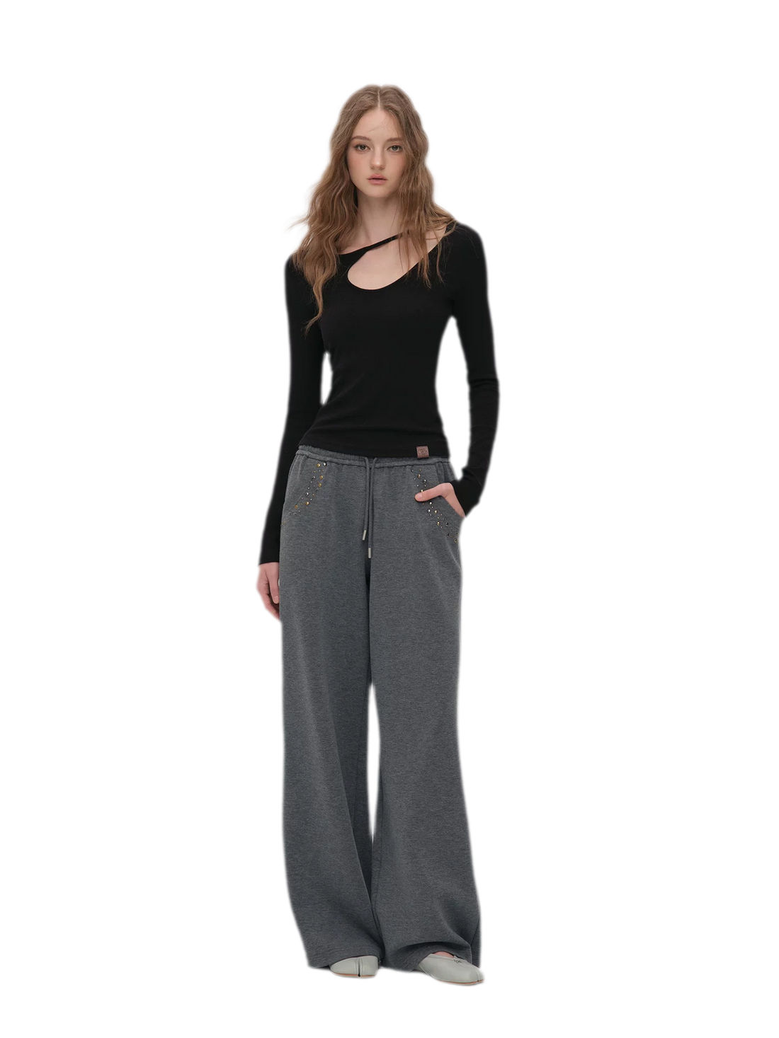 Lyocell Asymmetric Cutout Top