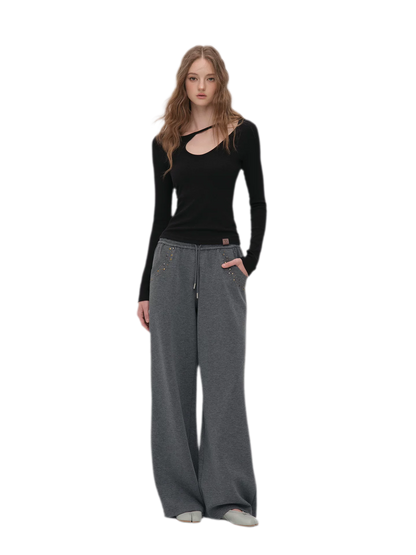 Lyocell Asymmetric Cutout Top