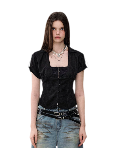 Lace Layered Shirt