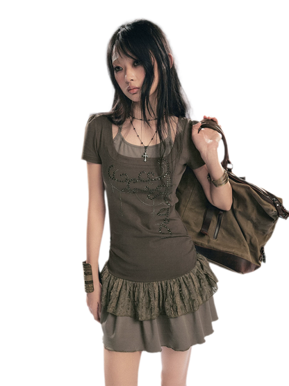 Dreamcore Lace Slip Dress