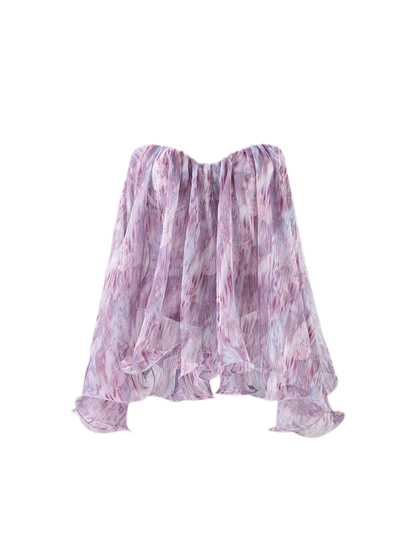 Amethyst Sheer Bustier Top