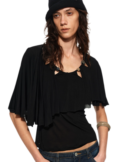Cape Beaded Layered Tee