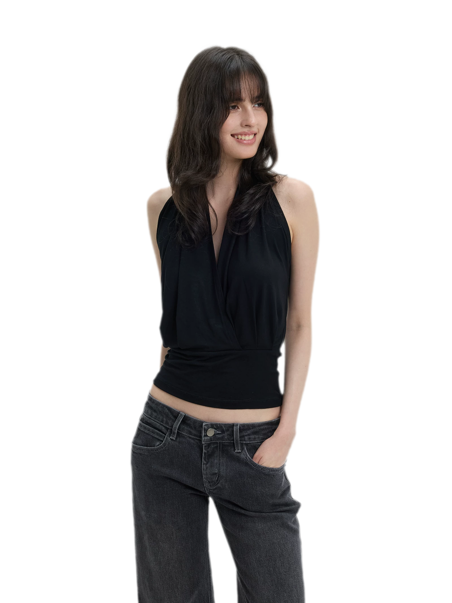 Modal Draped Halter Top