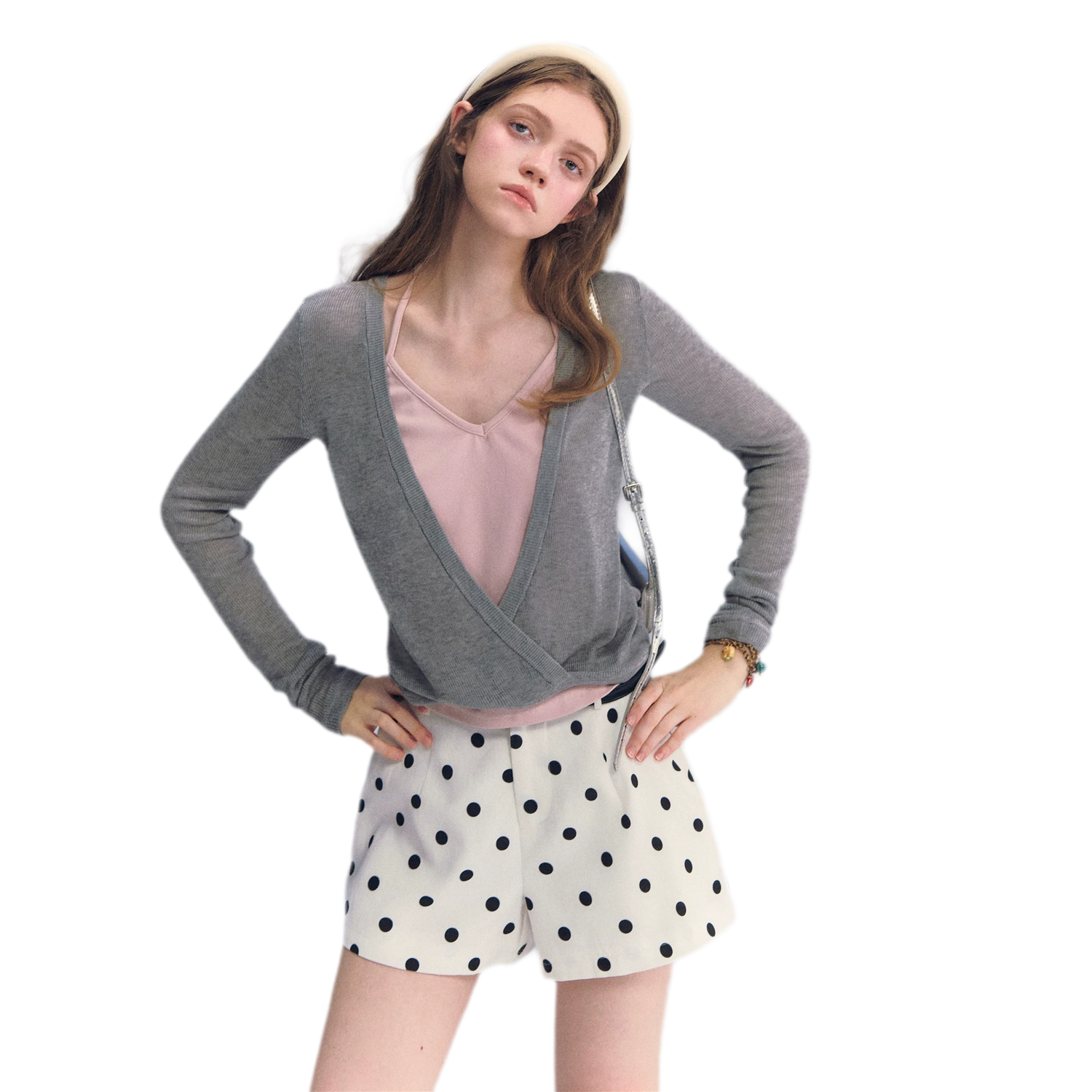 Lyocell Faux Two Knit