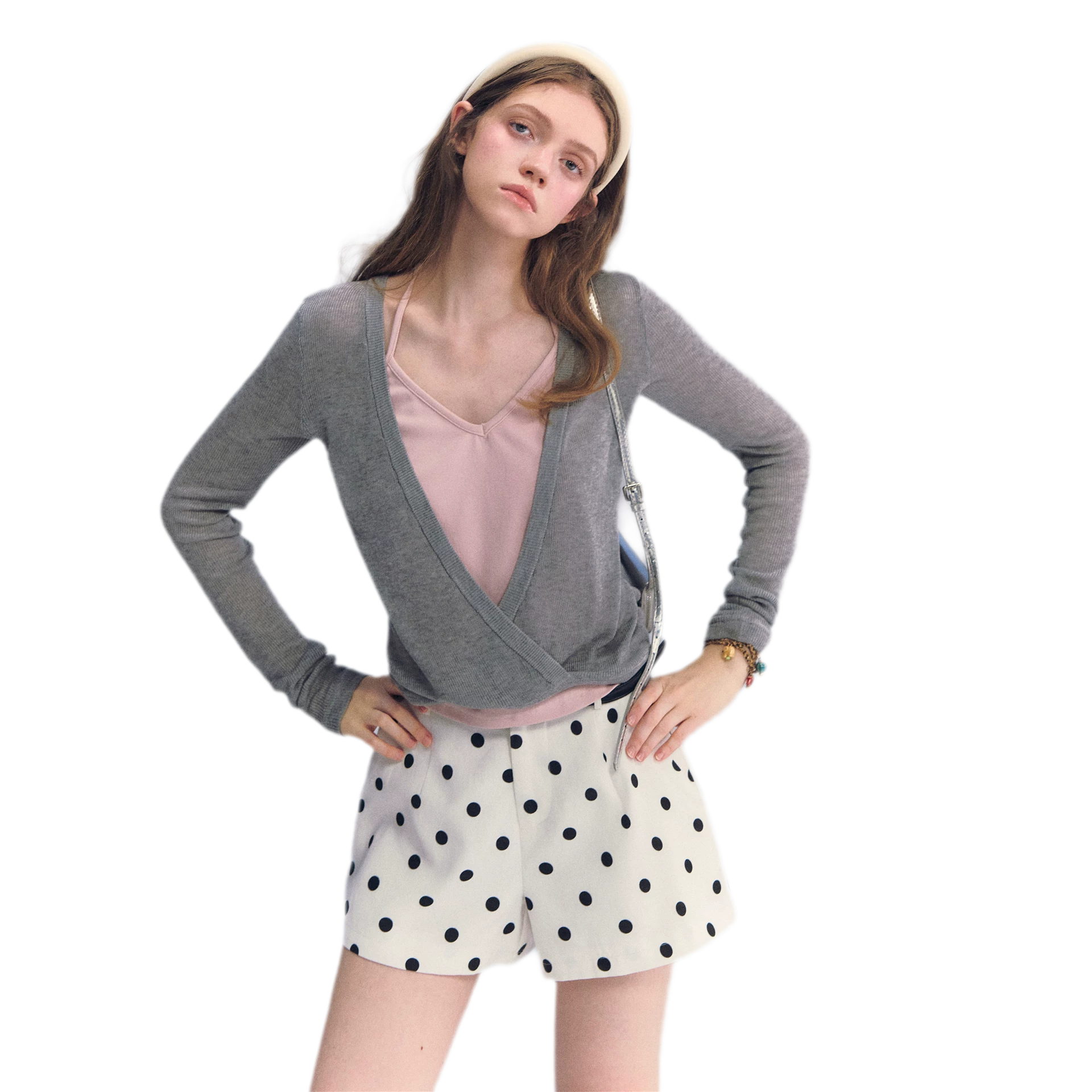 Lyocell Faux Two Knit