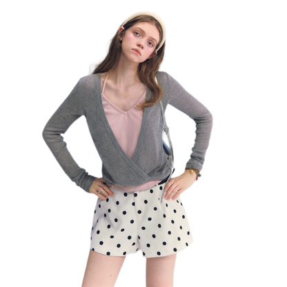 Lyocell Faux Two Knit