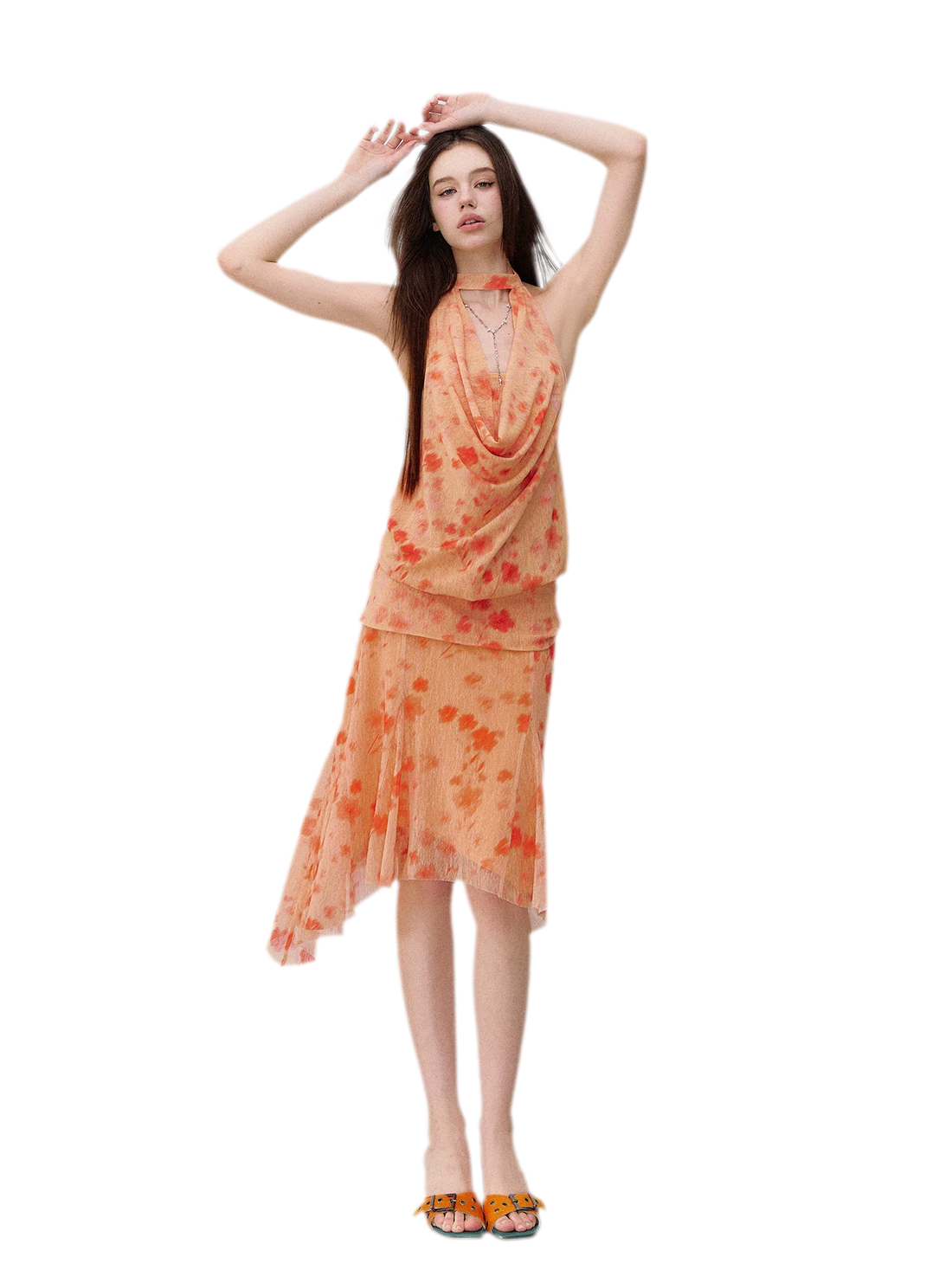 Heart Hunter Vacation Floral Halter Top &amp; Skirt