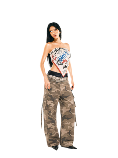 24ANS x UWA Camo Wide-Leg Pants