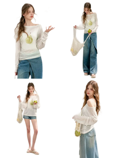 Sheer Tencel Sun Shirt