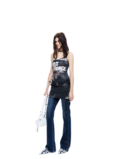 Light Lace Splicing Camisole Dress