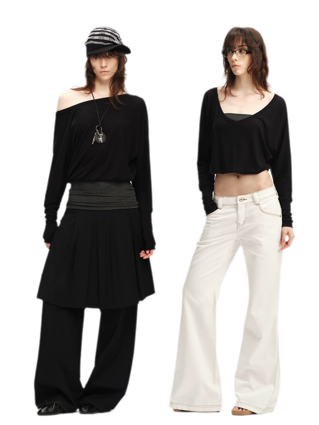 Lyocell Asymmetric Off-Shoulder Top