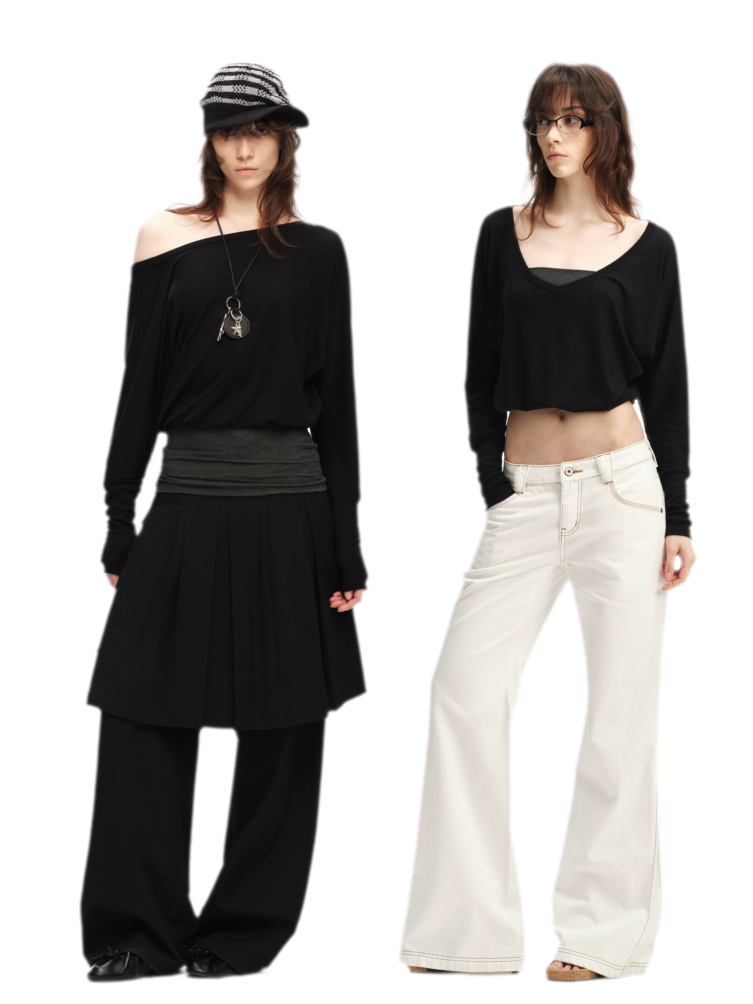 Lyocell Asymmetric Off-Shoulder Top