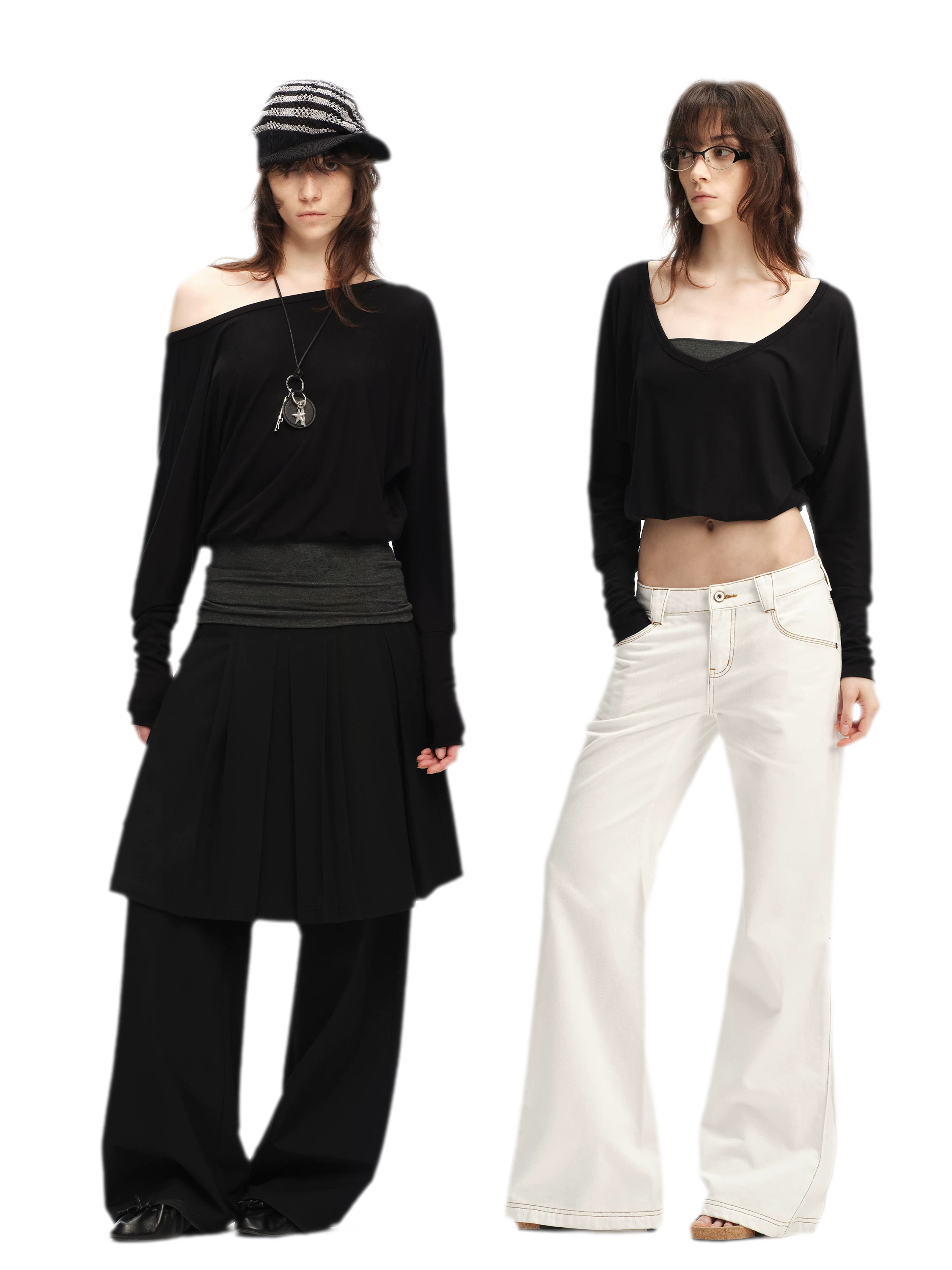 Lyocell Asymmetric Off-Shoulder Top