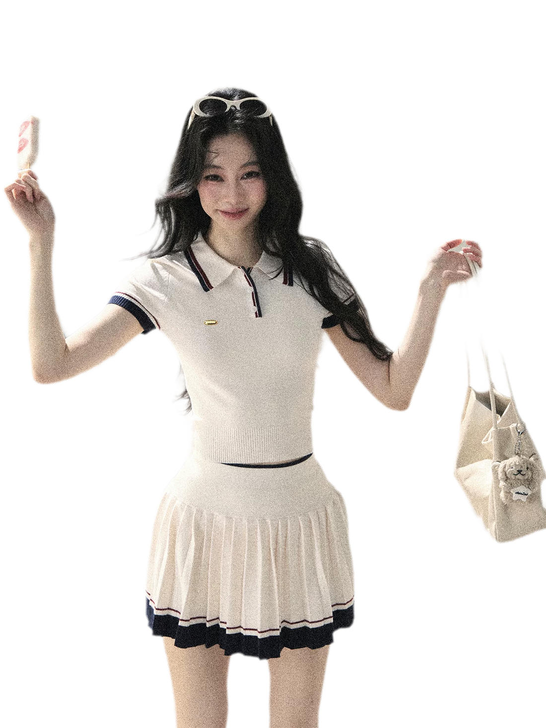 AOMALM Crushed Moonlight Knit Set – view 2