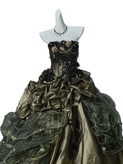 Heavy Embellished Ball Gown