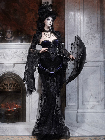 Feather Veil Gothic Hat