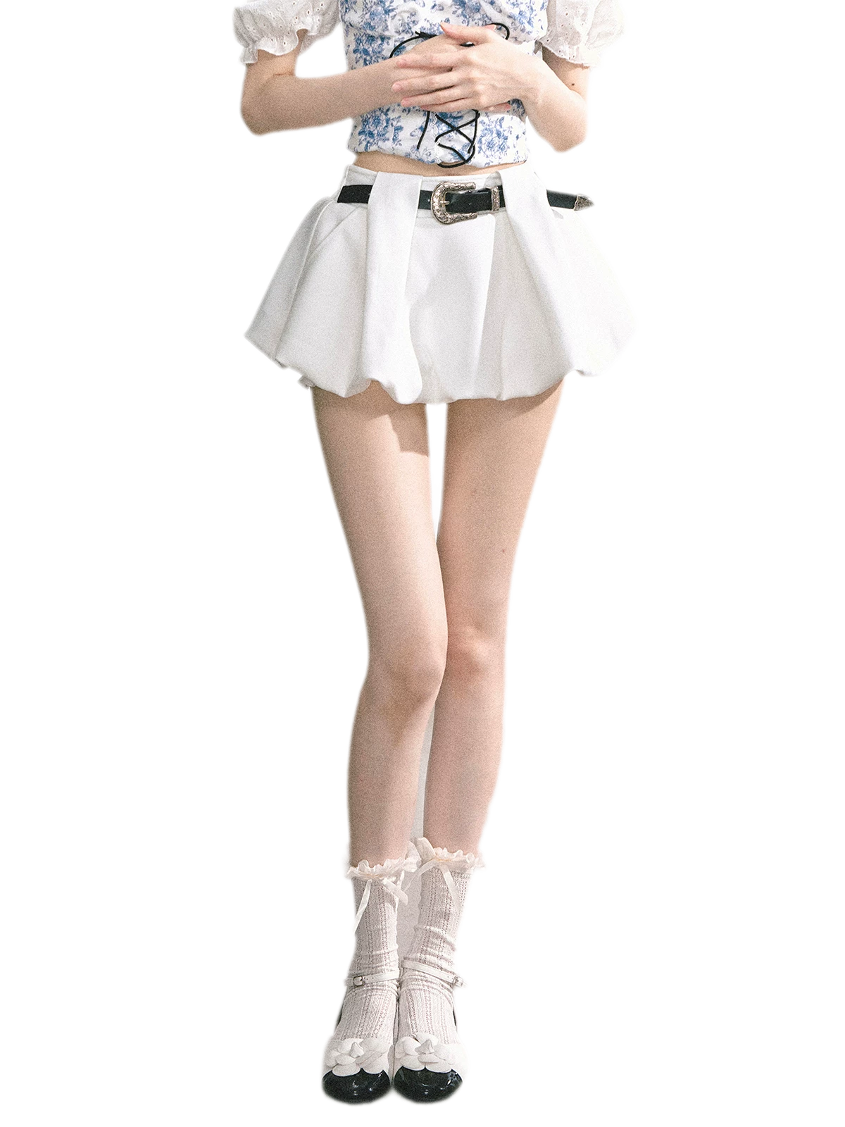 ローズバブルミニスカート