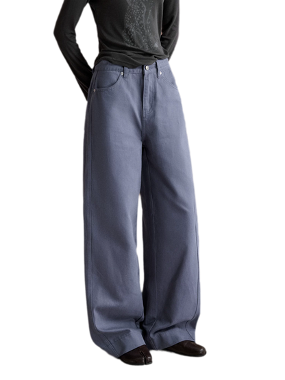 Vintage-Hose mit geschwungenem weitem Bein