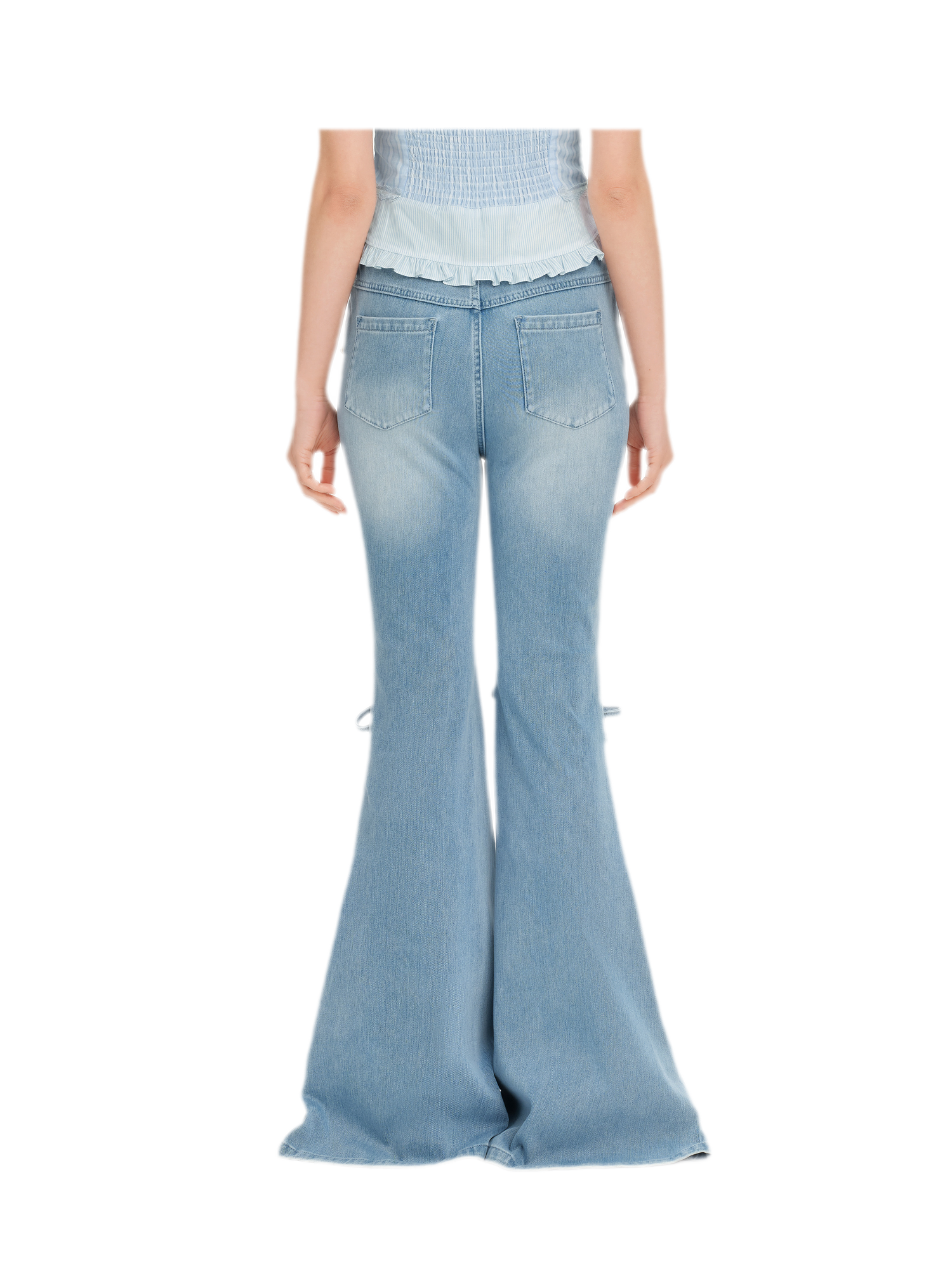 Mermaid Flare Denim Pants