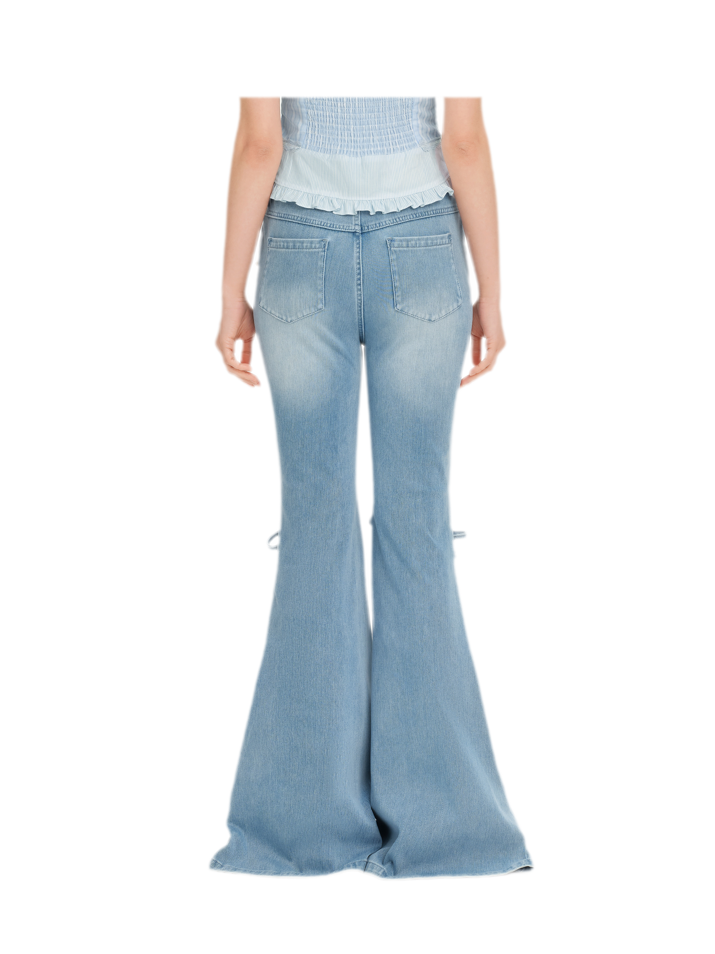 Mermaid Flare Denim Pants