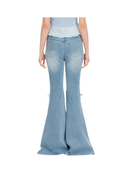 Mermaid Flare Denim Pants