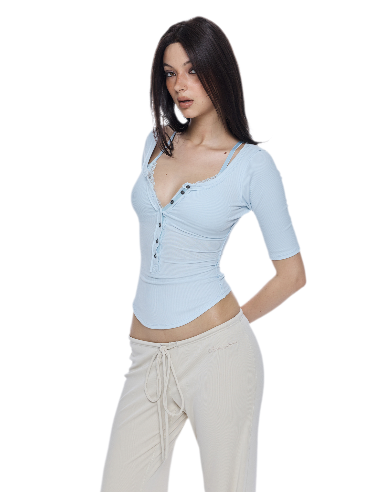 Low-Rise Flare Pants