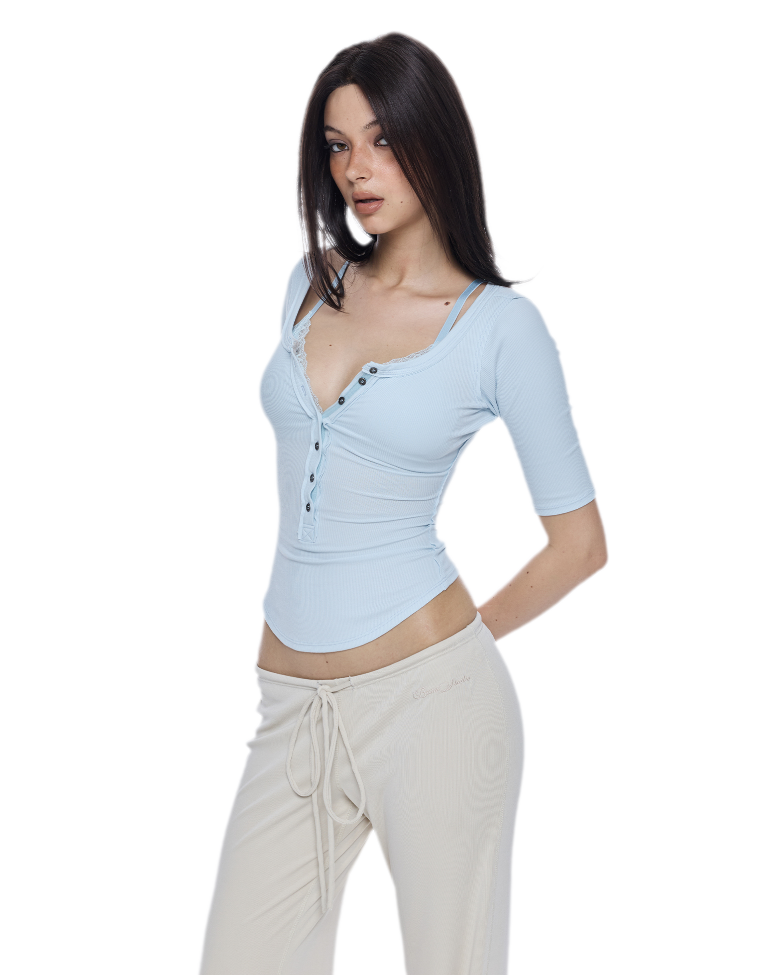 Low-Rise Flare Pants