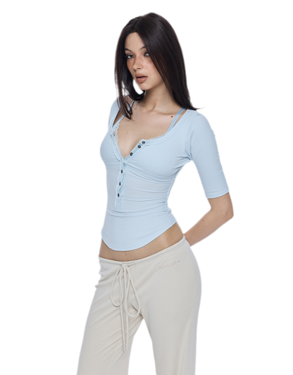 Low-Rise Flare Pants