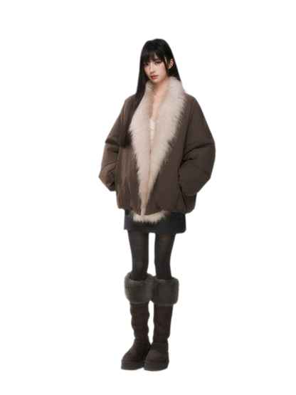 Fox Fur Goose Down Coat