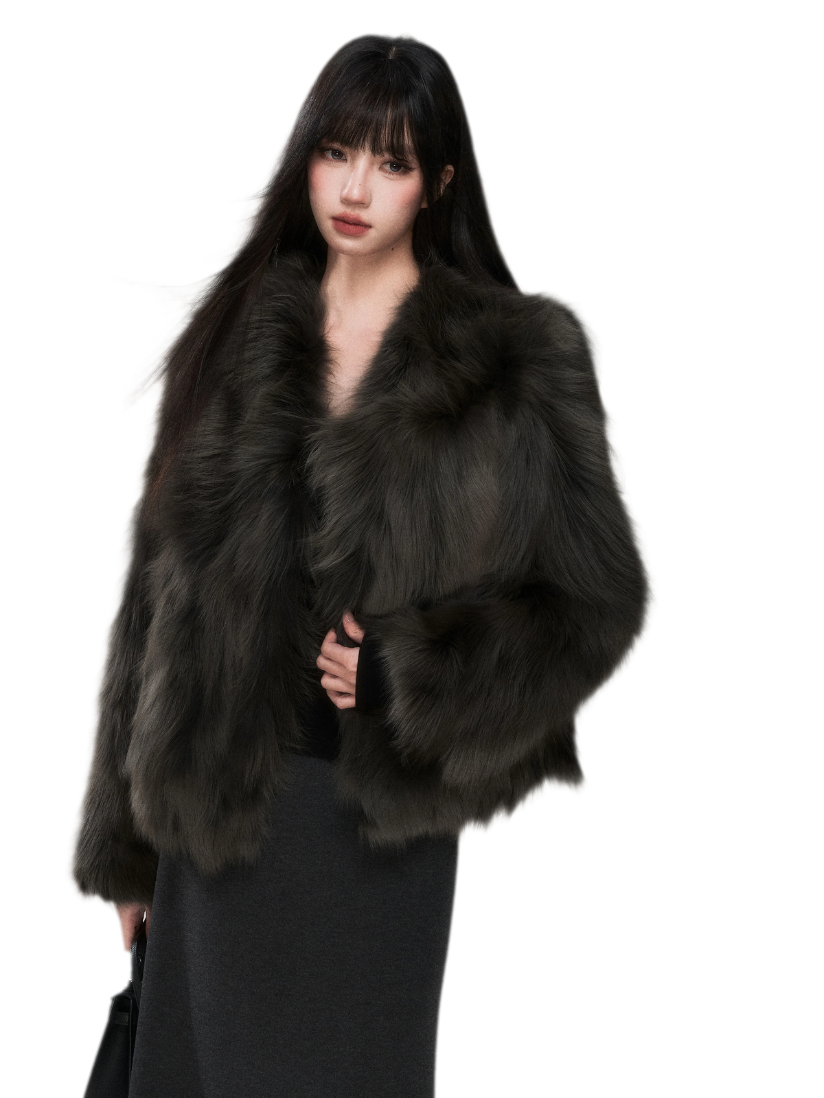 Crown-Grade Fox Fur Jacket
